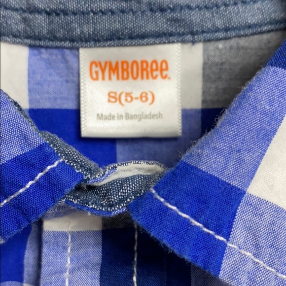 Gymboree Boys Button Down Paid Shirt Size S(5-6) - Picture 8 of 8